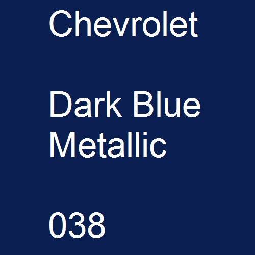 Chevrolet, Dark Blue Metallic, 038.